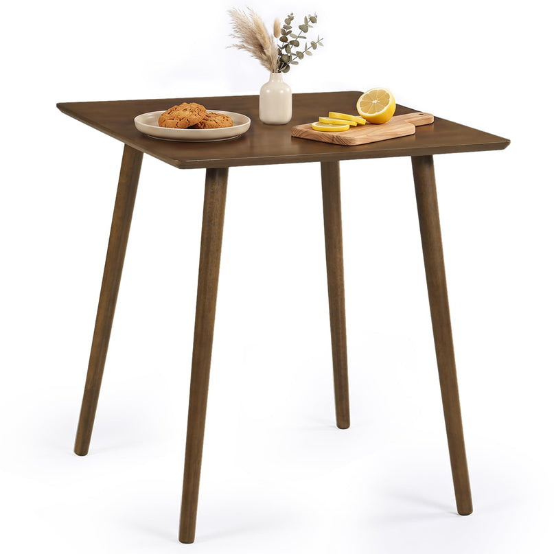 GIANTEX 27.6" Small Dining Table for 2-4 w/Solid Rubber Wood Legs