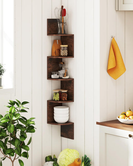 Giantex Corner Shelf Wall Mounted for Living Room
