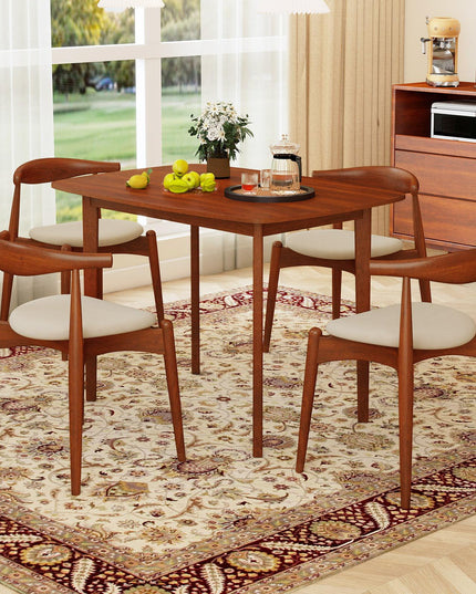 Giantex 43" x 31" Dining Table with Rubber Wood Legs