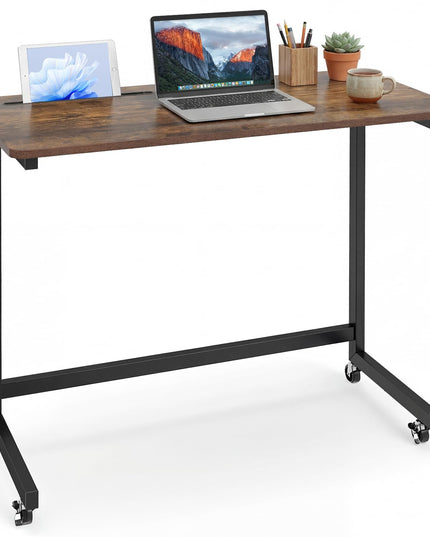 Giantex Mobile C-Shape Side Table - Rolling Bedside Table w/Tablet Slot ( 1/2 )