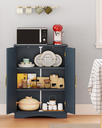 Giantex Freestanding Floor Cabinet Storage Organizer for Living Room