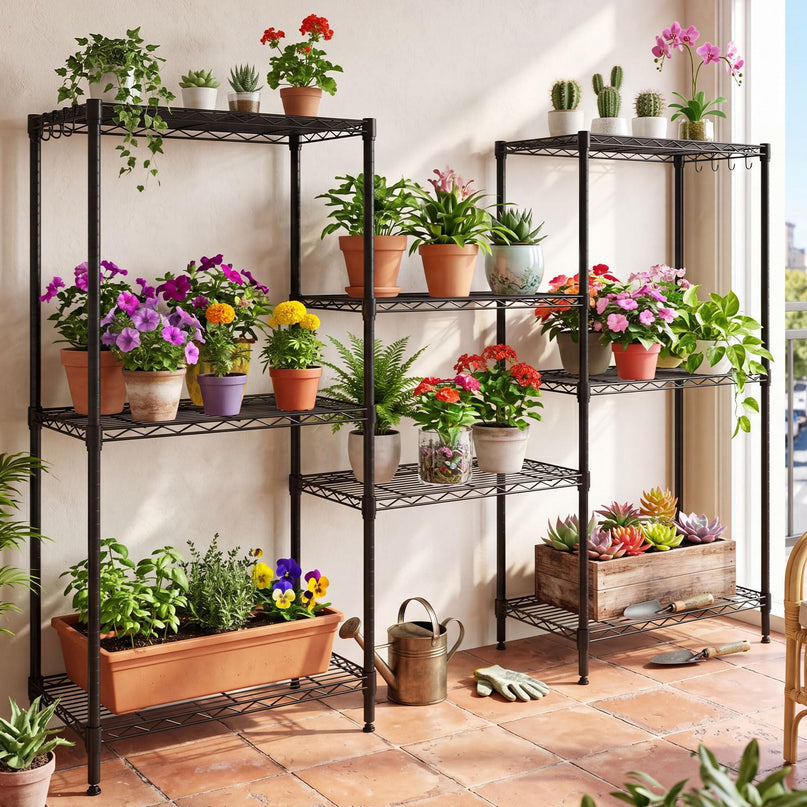 Giantex 4-Tier Storage Shelves | Heavy Duty Metal Shelving Unit for Kitchen, Garage