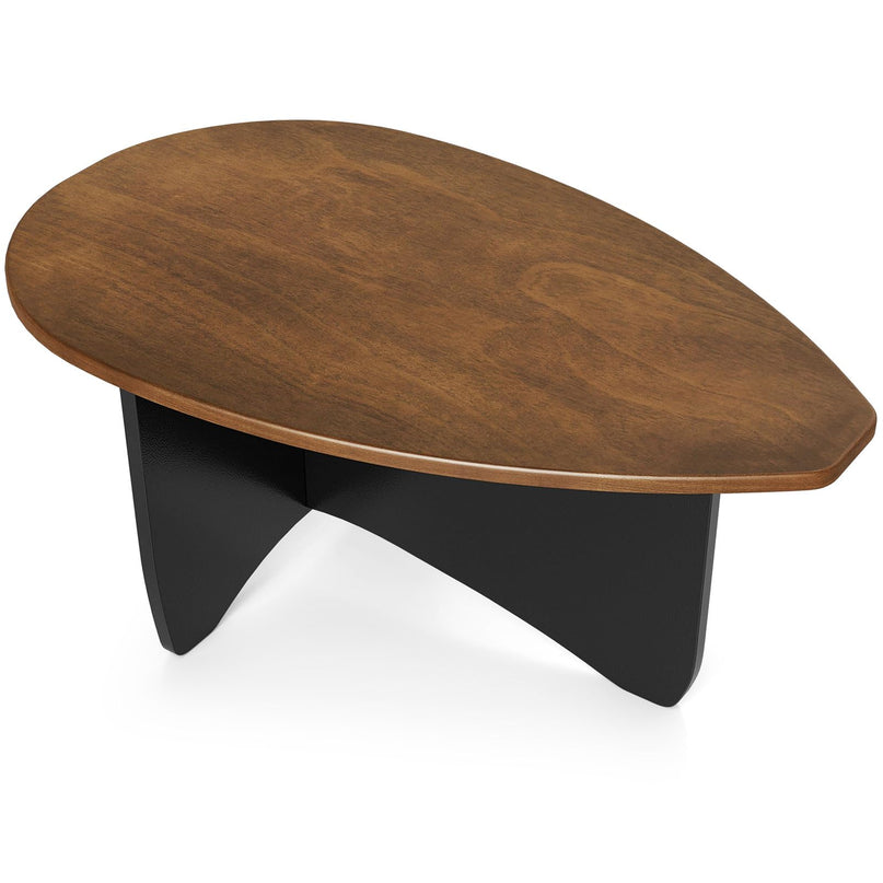 GIANTEX Oval Coffee Table Mid Century Modern Center Table