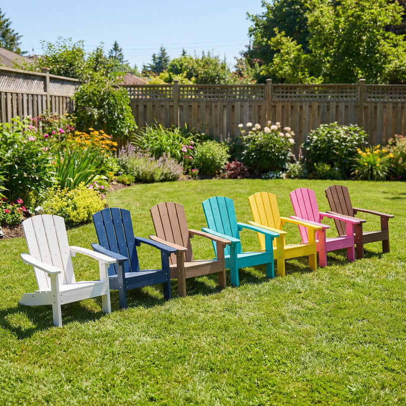 Giantex HIPS Kids Adirondack Chair - All-Weather Lawn Toddler Chair with Ergonomic Design