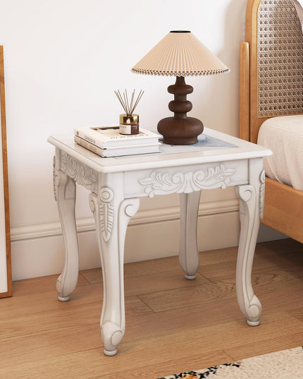 GIANTEX Vintage Glass Sofa Side Table for Living Room (1/2)