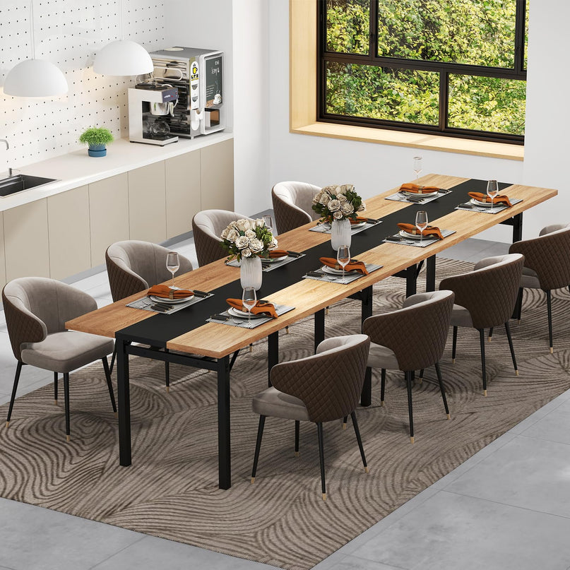 Giantex 71" Dining Table for 6-8 People, Large Kitchen Table