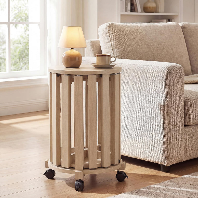 Giantex Stackable Stools Set of 4 Solid Wood Nesting Stools