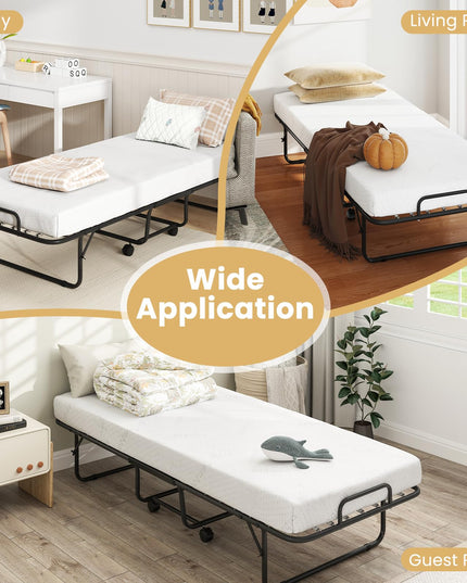 Giantex Folding Bed with Mattress for Adults