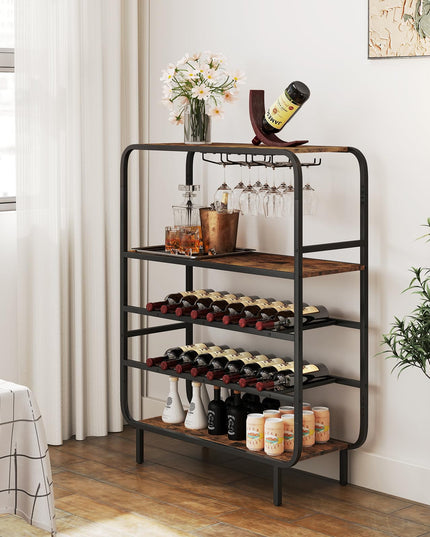 Giantex Industrial Wine Rack Freestanding Floor for Kitchen