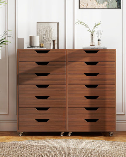 Meuble de rangement Giantex à 7 tiroirs avec 4 roulettes universelles