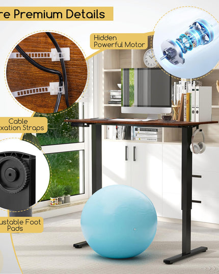 Giantex Electric Standing Desk, Height Adjustable Stand up Desk