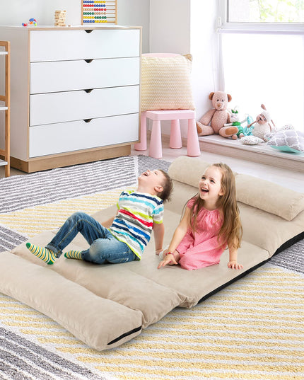 Giantex Adjustable Floor Sofa Bed, Foldable Lazy Couch Bed with Adjustable Backrest
