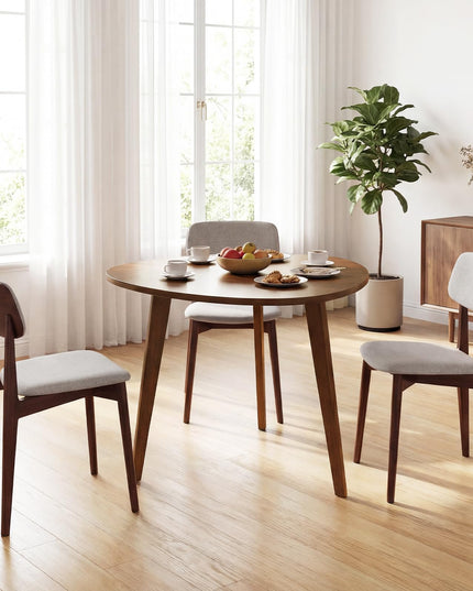 Table à manger ronde Giantex de 90 cm pour 4 personnes