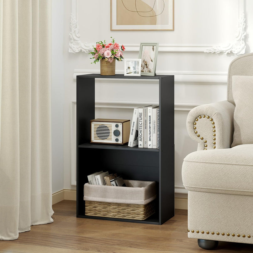 Giantex 3-Tier 2-Cube Bookcase w/Open Storage Compartment (1/2)