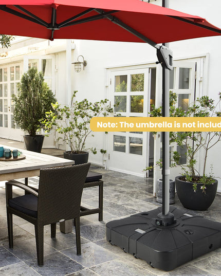 Giantex Cantilever Umbrella Base with Wheels