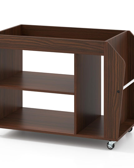 Giantex Rolling End Table with Storage for Study Living Room Bedroom