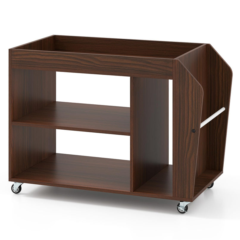 Giantex Rolling End Table with Storage for Study Living Room Bedroom