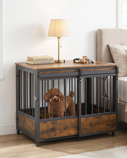 Giantex Dog Crate Furniture with 2 Doors