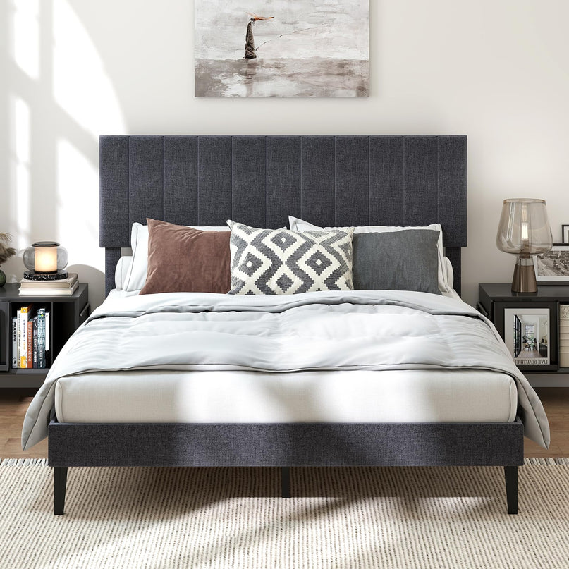 Giantex Upholstered Bed Frame Platform Bed