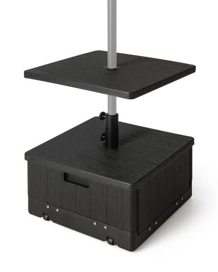 Giantex Outdoor Side Table with Umbrella Stand