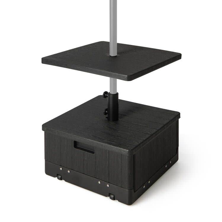 Giantex Outdoor Side Table with Umbrella Stand