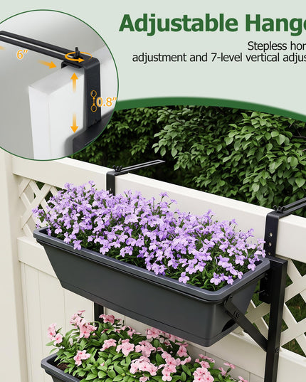 GIANTEX 3-Tier Hanging Planter Boxes (1/2)