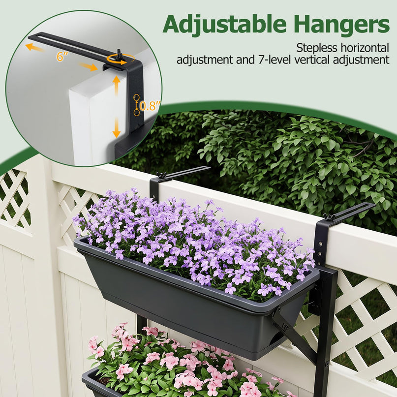 GIANTEX 3-Tier Hanging Planter Boxes (1/2)