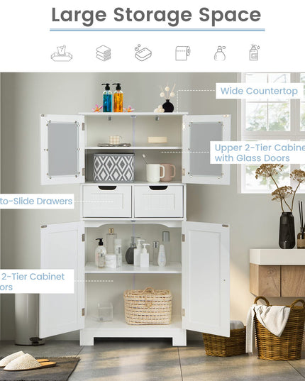 Freestanding Bathroom Cabinet - Giantex