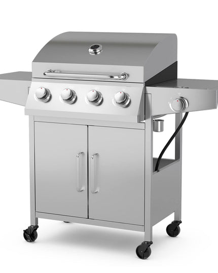 Giantex Propane Gas Grill with 4 Main Burners and Side Burner, total 50,000 BTU