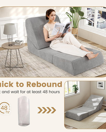 Giantex 3 in 1 Folding Sofa Bed for Living Room Bedroom Office Apartment