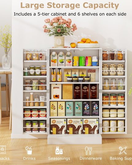 Giantex 41" Kitchen Pantry Cabinet