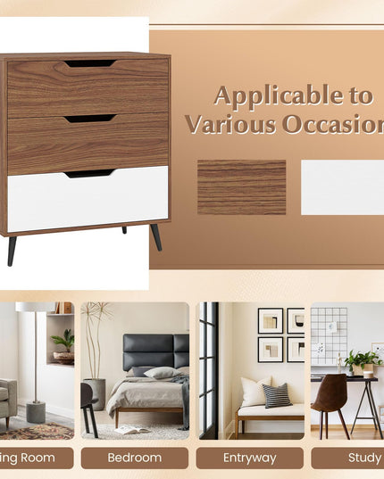 Giantex 3-Drawer Dresser Chest of Drawers