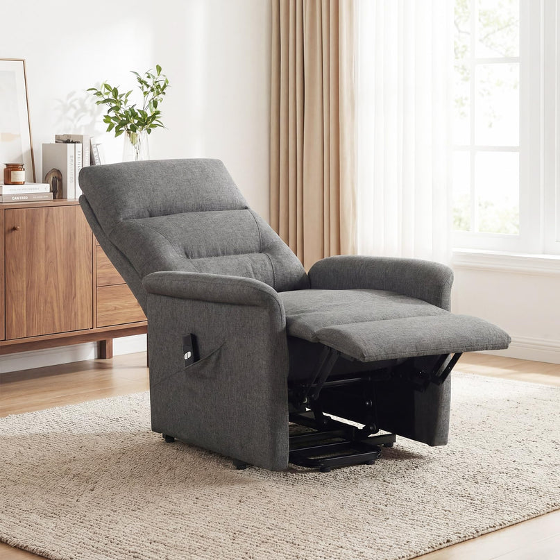 Giantex Power Lift Recliner Chair for Elderly | Electric Recliner Sofa w/Remote Control & Side Storage Pocket