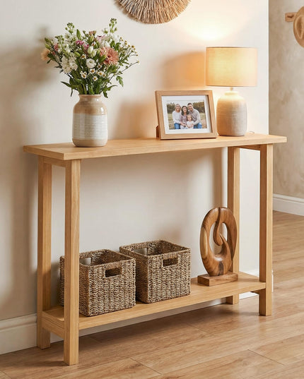 Giantex Table console en bois massif 119 cm | Table de canapé de style ferme à placer derrière le canapé pour le salon