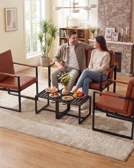 Giantex Lot de 2 chaises d'appoint modernes pour salon