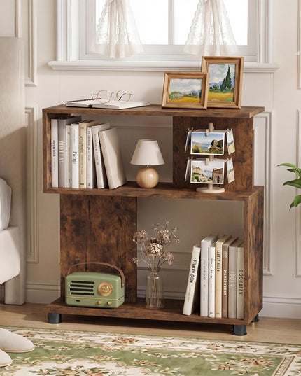 Giantex 3-Tier Geometric Bookshelf for Living Room