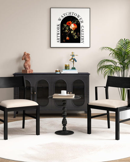 Dining Chairs Set of 2 or 4, Accent Armchairs with Padded Seat