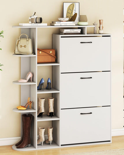 Meuble à chaussures Giantex avec 3 tiroirs basculants pour entrée