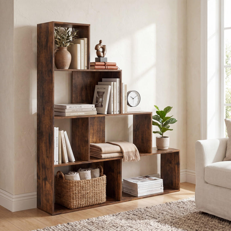 Giantex 6 Cube Geometric Bookshelf for Living Room