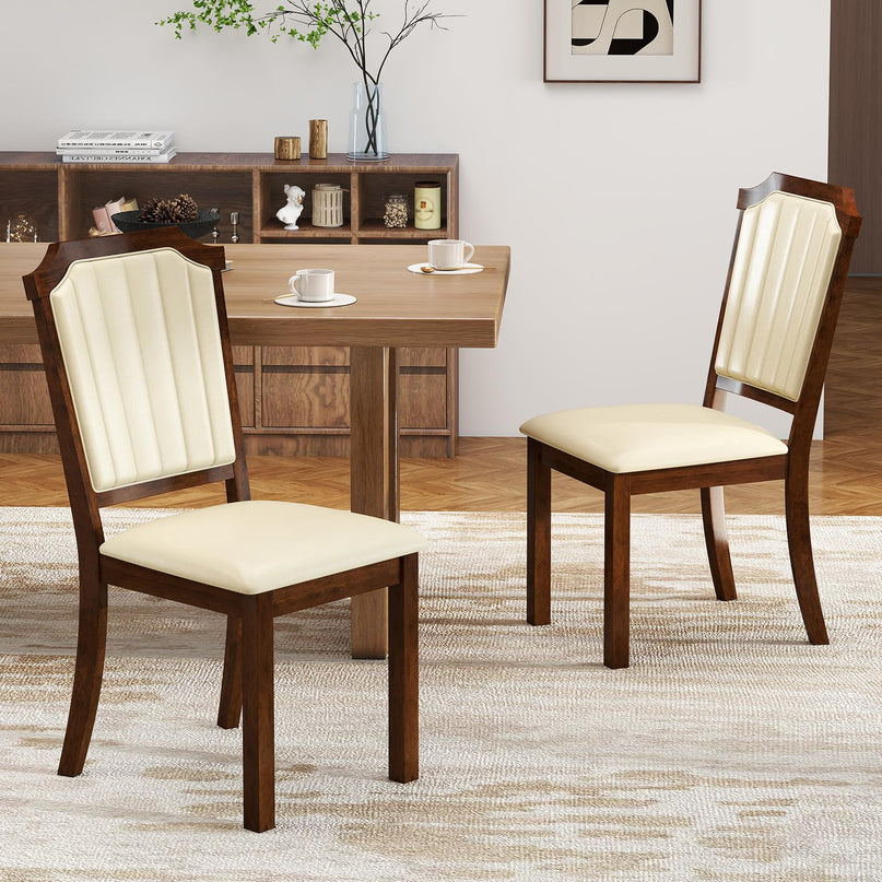 Giantex Upholstered Dining Chairs Set for Living Dining Room