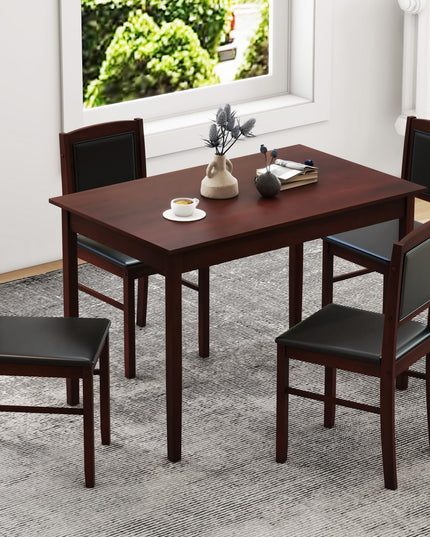 Giantex 5-Piece Dining Table Set for 4 - Breakfast Nook Table Set with Kitchen Table