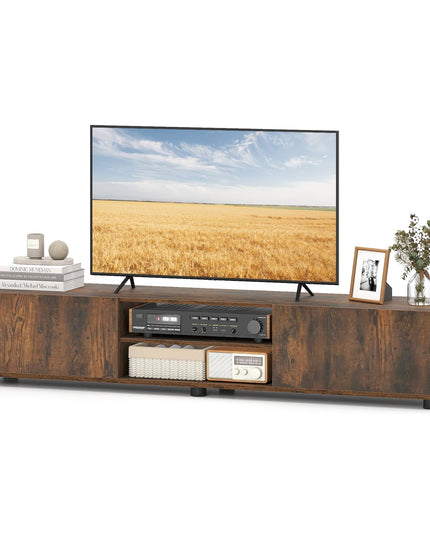 Meuble TV Giantex pour téléviseur de 55 à 70 pouces pour salon ou chambre à coucher