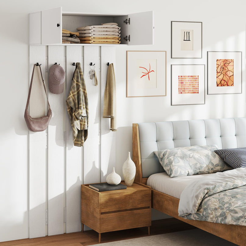 Giantex Wall Mounted Coat Rack for Hallway Bedroom Bathroom