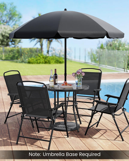 Giantex 6 Pieces Outdoor Dining Set for Lawn