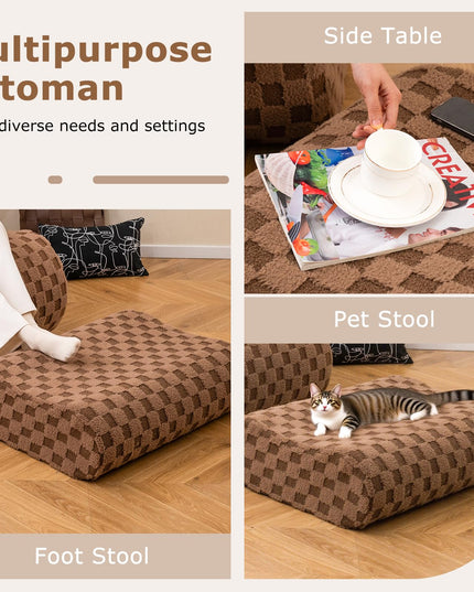 Giantex Bean Bag Chair with Ottoman for Living Room