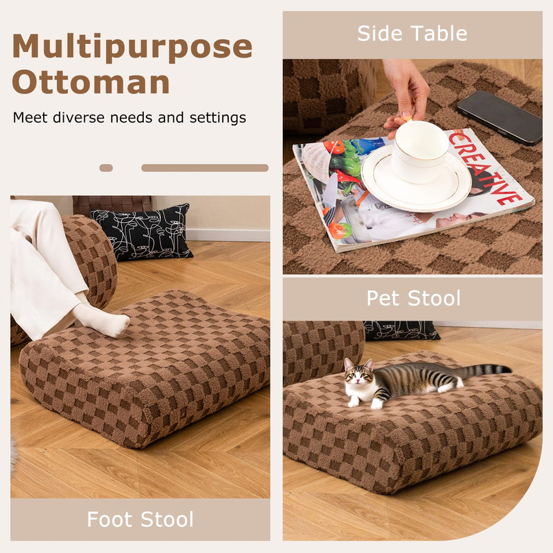 Giantex Bean Bag Chair with Ottoman for Living Room