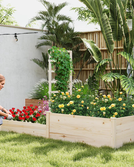Giantex Wooden Raised Garden Bed