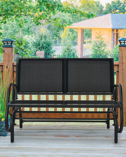 Giantex Swing Glider Chair 48 Inch with Spacious Space
