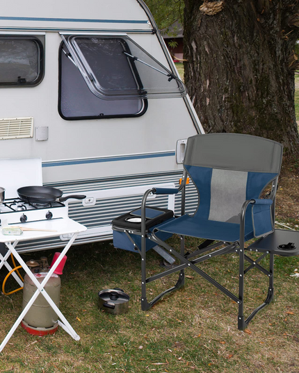 Giantex Directors Chair, Folding Chair with Side Table