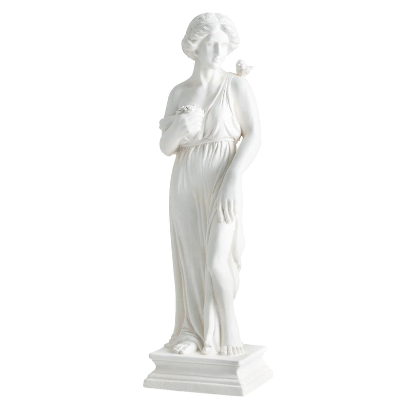 Giantex 31.5" Greek Goddess Statue with Bird